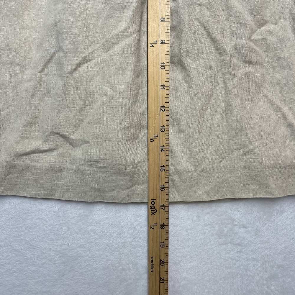 J Crew Pull On Linen Blend Skirt Womens 0 Coastal Summer Beach Resort Island - Picture 3 of 10